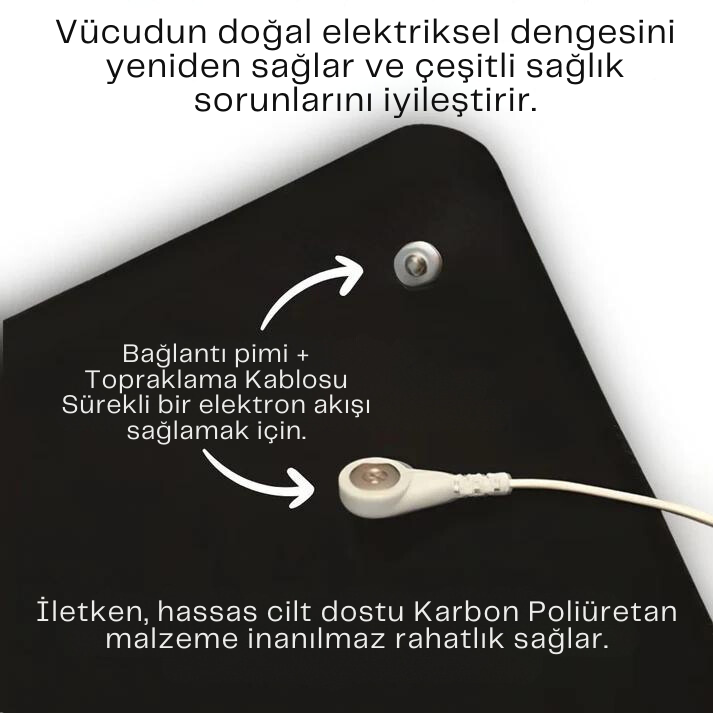 Vücudunuzdaki negatif enerjiyi toprağa aktarın - Konforly™ Topraklama Matı