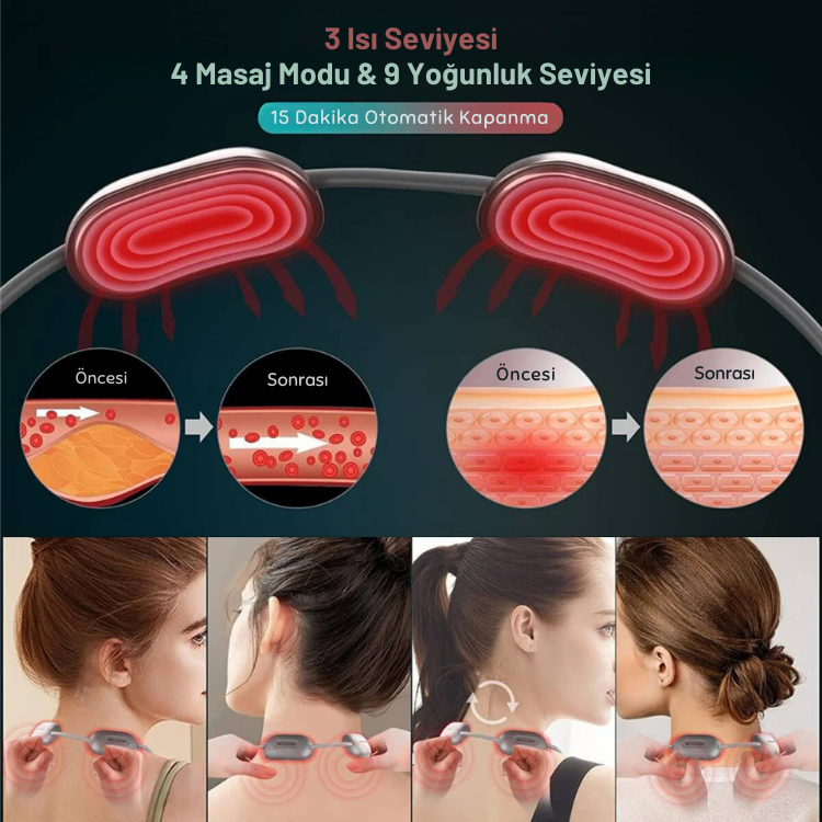 Konforly Kolye Boyun Rahatlama Masaj Cihazı